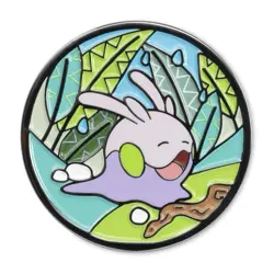 Pokemon Center 2025 Goomy Pokemon Monthly Pins Habitat Pin 4 of 12 - In Hand - Image 2