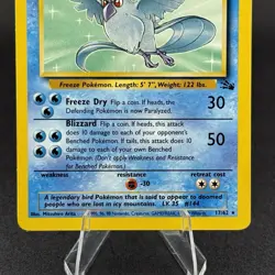 Articuno 17/62 - Pokemon Fossil Base Set - Unlimited Rare - Image 3