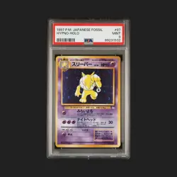 1997 Pokemon TCG Pocket Monsters Japanese Fossil Set Holo Hypno #97 - PSA 9 MINT - Image 1