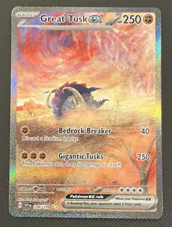 Great Tusk ex 246/198 Special Illustration Rare Scarlet & Violet Pokemon - Image 1