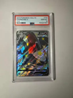 2023 pokemon karte CS2a CS charizard v shiny 133/115 ssr psa 10 - Image 1