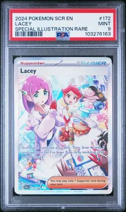 Lacey Special Illustration Rare SIR 2024 Pokemon Stellar Crown 172/142 PSA 9 - Image 1