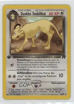 Dark Persian German 1st Ed. Pokemon Team Rocket #42 2000 - Image 1