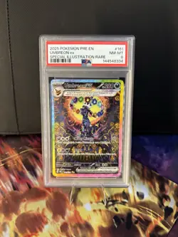 2025 Pokemon Prismatic Evolutions - Umbreon ex Special Illustration Rare PSA 8 - Image 1