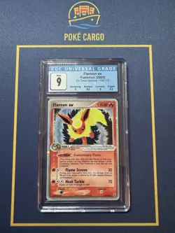 Pokemon FLAREON EX 108/113 EX Delta Species CGC 9 MINT - Image 1