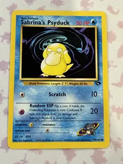 Pokemon TCG: Sabrina's Psyduck 99/132 Gym Challenge Regular - Image 1