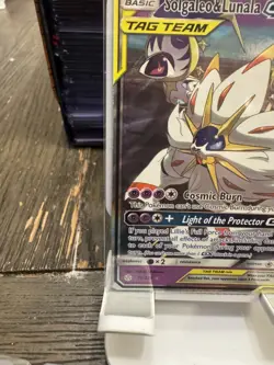 Pokemon TCG Solgaleo & Lunala GX Holo 75/236 Sun & Moon Cosmic Eclipse NM to LP - Image 4