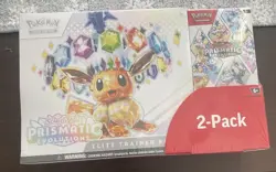 Pokemon Scarlet & Violet Prismatic Evolutions Elite Trainer Box 2-Pack Eevee - Image 1