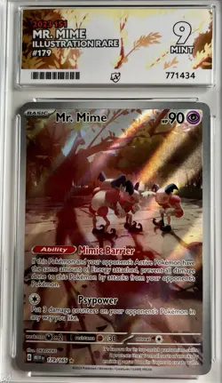 Mr Mime Illustration Rare 179/165 Scarlet & Violet 151 Pokemon TCG Ace 9 Mint - Image 1