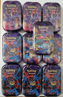 Pokemon Mega Evolution Heroes Mini Tins Lot of (10) Factory Sealed Tins - Image 1