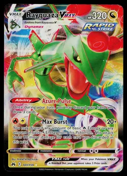 Pokemon Card - Rayquaza VMAX Crown Zenith 101/159 Ultra Rare - Image 1