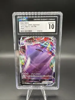CGC 10 Ditto VMAX 141/190 Shiny Star V Japanese Pokemon Card GEM MINT - Image 1