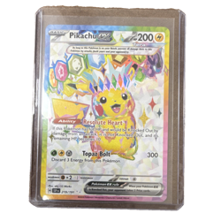Pokemon Pikachu ex 219/191 Sv08: Surging Sparks Ultra Rare Full Art Holo Card - Image 1