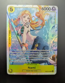 Nami EB03-053 SR Foil English One Piece TCG Card Near Mint - Image 1