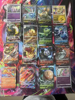 Pokemon 16 Card Lot nm V Max Mega Amazing Ex HOLO Rare Hits Only F114 - Image 1