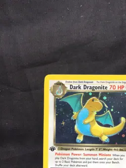 Pokemon Cards: Team Rocket 1st Edition Rare Holo: Dark Dragonite 5/82 - Image 3