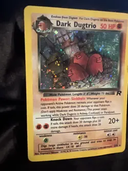 Pokemon Dark Dugtrio TCG 6/82 Rare Holo Card - Image 2