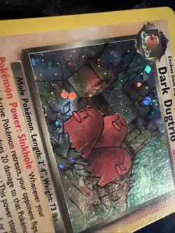 Pokemon Dark Dugtrio TCG 6/82 Rare Holo Card - Image 4