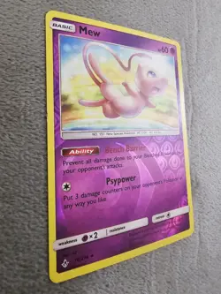 Pokemon Unbroken Bonds Mew Reverse Holo Rare Card 76/214 NM - Image 2