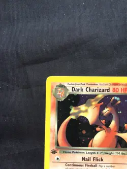 Pokemon Cards: Team Rocket 1st Edition Rare Holo: Dark Charizard 4/82 - Image 3