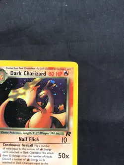 Pokemon Cards: Team Rocket 1st Edition Rare Holo: Dark Charizard 4/82 - Image 4