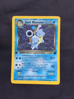 Pokemon Cards: Team Rocket 1st Edition Rare Holo: Dark Blastoise 3/82 - Image 1