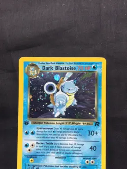 Pokemon Cards: Team Rocket 1st Edition Rare Holo: Dark Blastoise 3/82 - Image 2