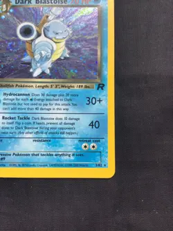 Pokemon Cards: Team Rocket 1st Edition Rare Holo: Dark Blastoise 3/82 - Image 5