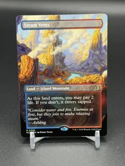MTG Lorwyn Eclipsed ~ Steam Vents (Borderless) Rare Regular 348 - Image 1