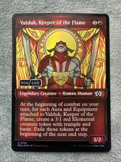 Valduk, Keeper of the Flame 008/500 -Serial Numbered MAGIC THE GATHERING - Image 1