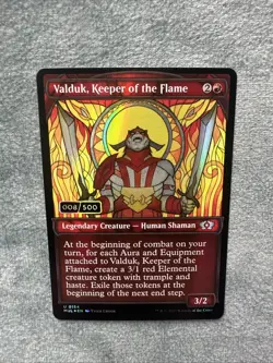 Valduk, Keeper of the Flame 008/500 -Serial Numbered MAGIC THE GATHERING - Image 4