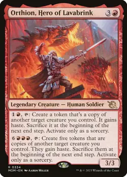 MTG - Orthion, Hero of Lavabrink - Fanart March of the Machine - EDH / Playtest - Image 1