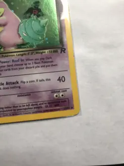+ Free Shipping Dark Slowbro Pokemon Card Holo Team Rocket 12/82 - Image 5