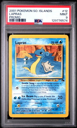 LAPRAS SOUTHERN ISLANDS PSA 9 POKEMON PROMO #12 MINT 2001 - Image 1