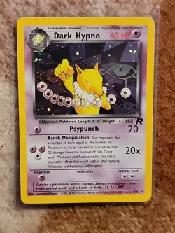 Dark Hypno 9/82 Holo Team Rocket Pokemon TCG NM - Image 1
