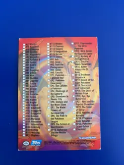 Pokemon SERIES 2 CHECKLIST NON-Holo Topps Blue Logo 1st TV Animation 2000 RARE - Image 2