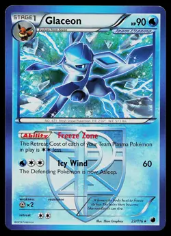 Pokemon Card - Glaceon Plasma Freeze 23/116 Rare - Image 1