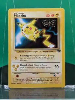Pikachu 4 The First Movie Black Star Promo 1999 English Pokemon Mewtwo Strike - Image 1