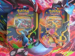 Pokemon TCG Mega Charizard X & Y Tins – Brand New Sealed - Image 1