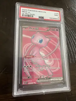 2023 Pokemon Mew Ex 193/165 Ultra Rare Scarlet Violet 151 PSA 9 - Image 1