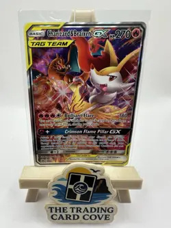 Pokemon TCG Charizard & Braixen GX Tag Team SM230 Promo Near Mint - Image 1