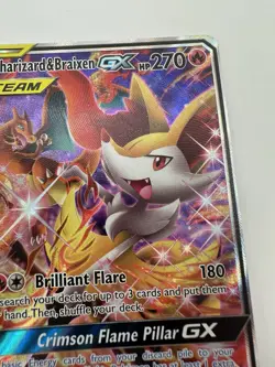 Pokemon TCG Charizard & Braixen GX Tag Team SM230 Promo Near Mint - Image 4
