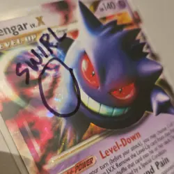 Pokemon Gengar LV.X Platinum Arceus 97/99 Holo Swirl LP condition - Image 2