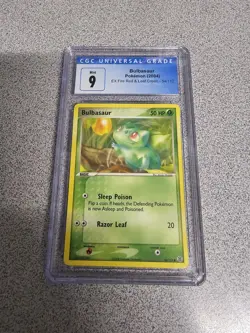 2004 POKEMON EX EX FIRE RED & LEAF GREEN BULBASAUR #54/112 CGC 9 - Image 1