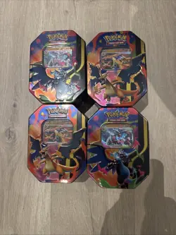 Pokemon 2026 4x Ascended Heroes Mega Charizard X ex tin SEALED ✅ QUICK SHIP ✅ - Image 1