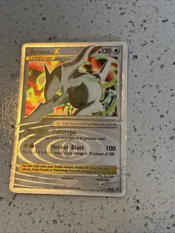 Pokemon TCG Arceus LV X Promo "Meteor Blast" Pokemon Promos DP56 See Pics - Image 3