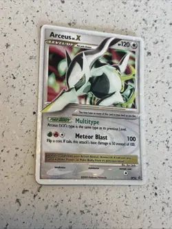 Pokemon TCG Arceus LV X Promo "Meteor Blast" Pokemon Promos DP56 See Pics - Image 5