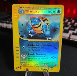 Pokemon TCG Expedition Blastoise Reverse Holo 36/165 Vintage LP/MP - Image 1