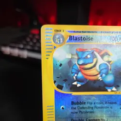 Pokemon TCG Expedition Blastoise Reverse Holo 36/165 Vintage LP/MP - Image 3