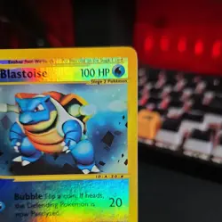 Pokemon TCG Expedition Blastoise Reverse Holo 36/165 Vintage LP/MP - Image 4